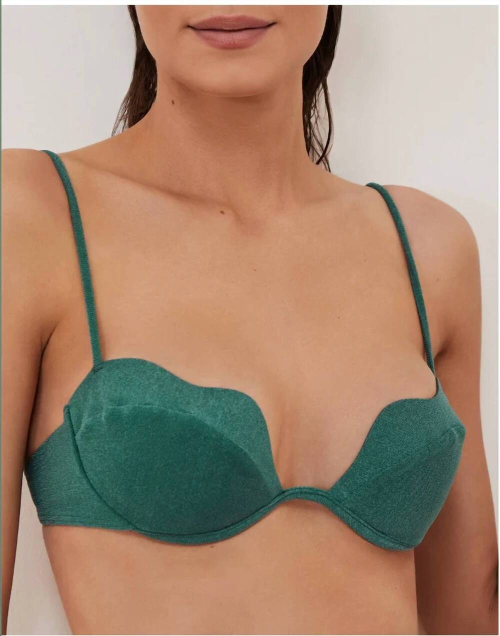 NEW VIX lou bikini top in green